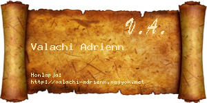 Valachi Adrienn névjegykártya
